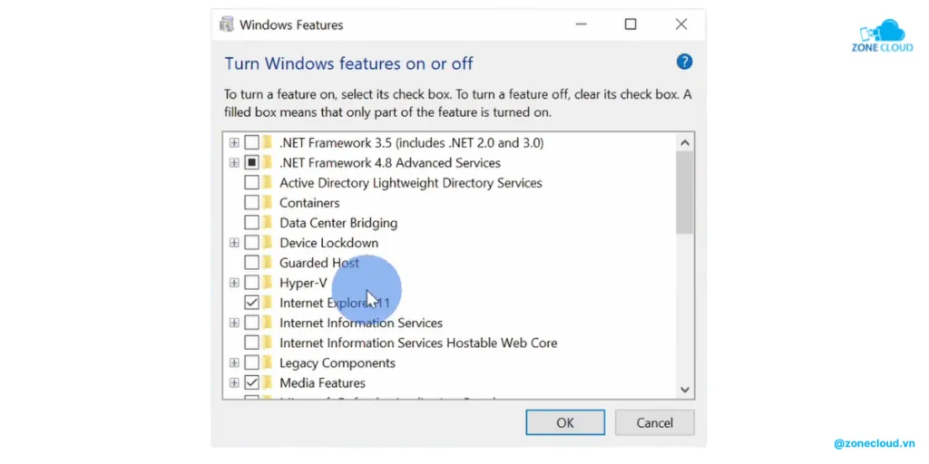 Cách tự tạo VPS trên máy tính đơn giản, chi tiết 2 Chọn Hyper-V