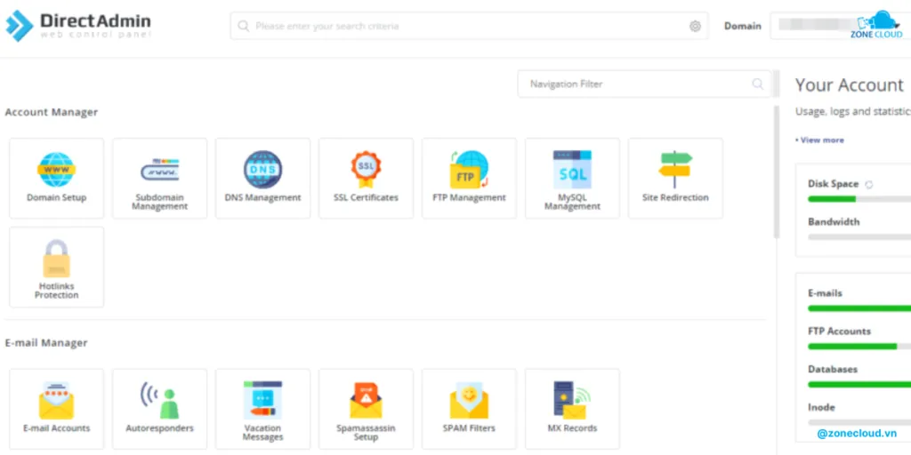 VPS là gì? Những lưu ý cần biết khi sử dụng dịch vụ VPS 18 VPS dùng Direct Admin