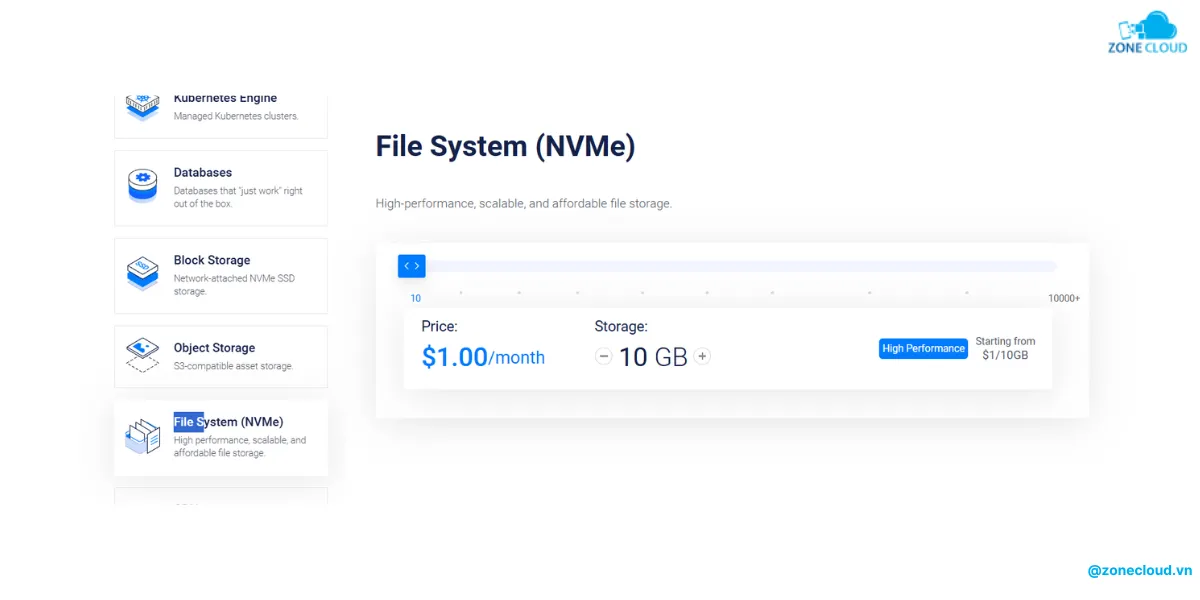 Hướng dẫn mua VPS và danh sách các dịch vụ nổi trội tại Vultr 5 Hệ thống file của Vultr
