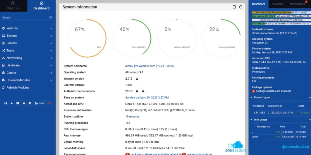 Top 21 phần mềm quản lý VPS tốt nhất hiện nay 7 Phần mềm Webmin