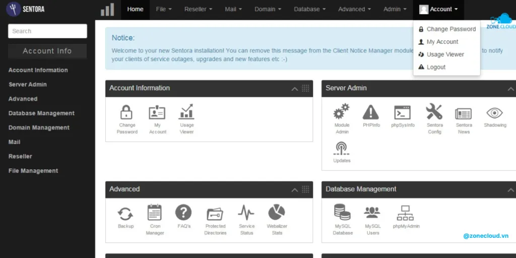 VPS là gì? Những lưu ý cần biết khi sử dụng dịch vụ VPS 21 VPS dùng Sentora