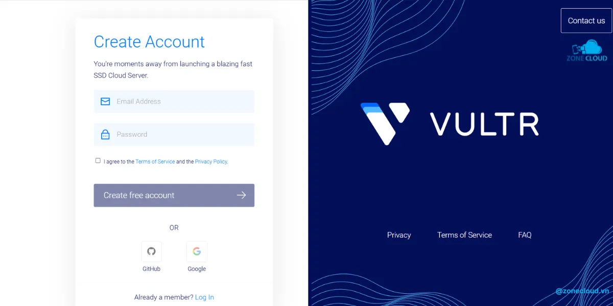 Hướng dẫn mua và sử dụng VPS Vultr chi tiết và đơn giản nhất 41 Form đăng ký tài khoản