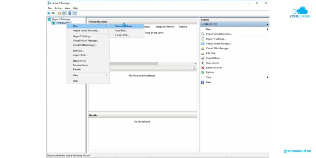 Cách tự tạo VPS trên máy tính đơn giản, chi tiết 8 Mở trình tạo máy ảo