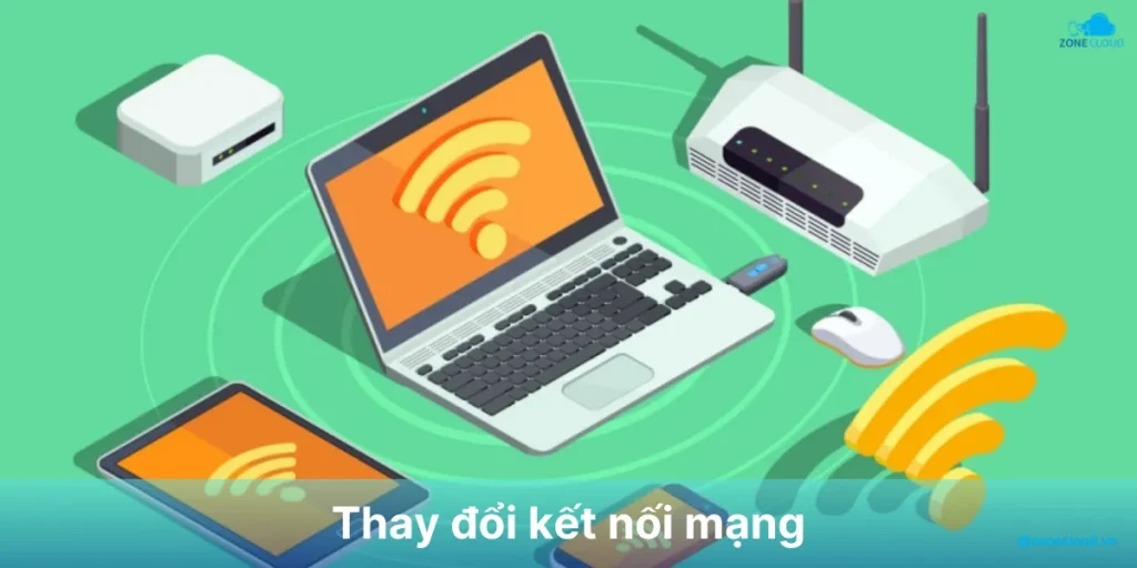 Nguyên nhân VPS bị lag và cách khắc phục 3 Thay đổi mạng