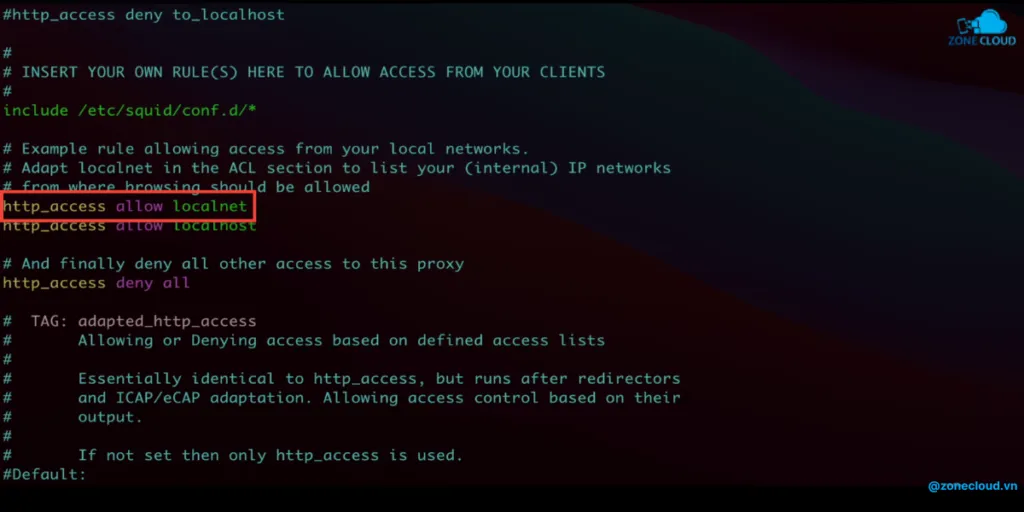 Hướng dẫn tạo Proxy bằng VPS Linux dễ dàng 2 Cho phép local network