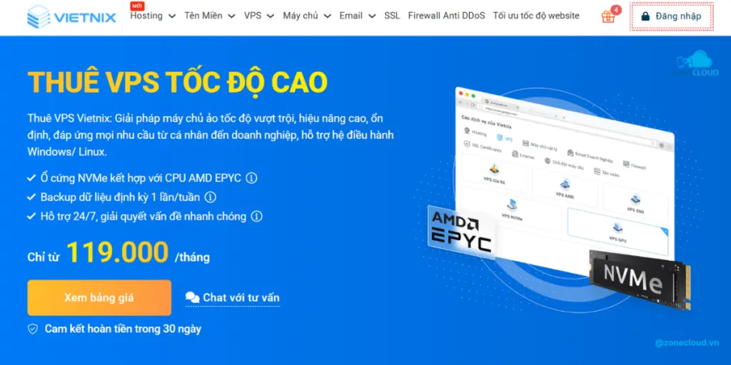 Top 22 đơn vị cung cấp VPS tốt nhất Việt Nam và nước ngoài 2 VPS VIETNIX